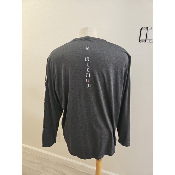 SPYDER Shirt Men's XXLarge Charcoal Rash Guard Surf - Sand - Sun - Picture 2 of 6